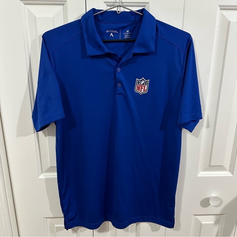 Antigua NFL Polo Blue Shirt